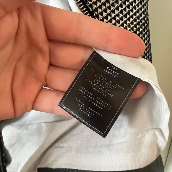 B44 The Mighty Company The Avignon Jacket in Black Size XS Color Black Silver - Picture 4 of 5